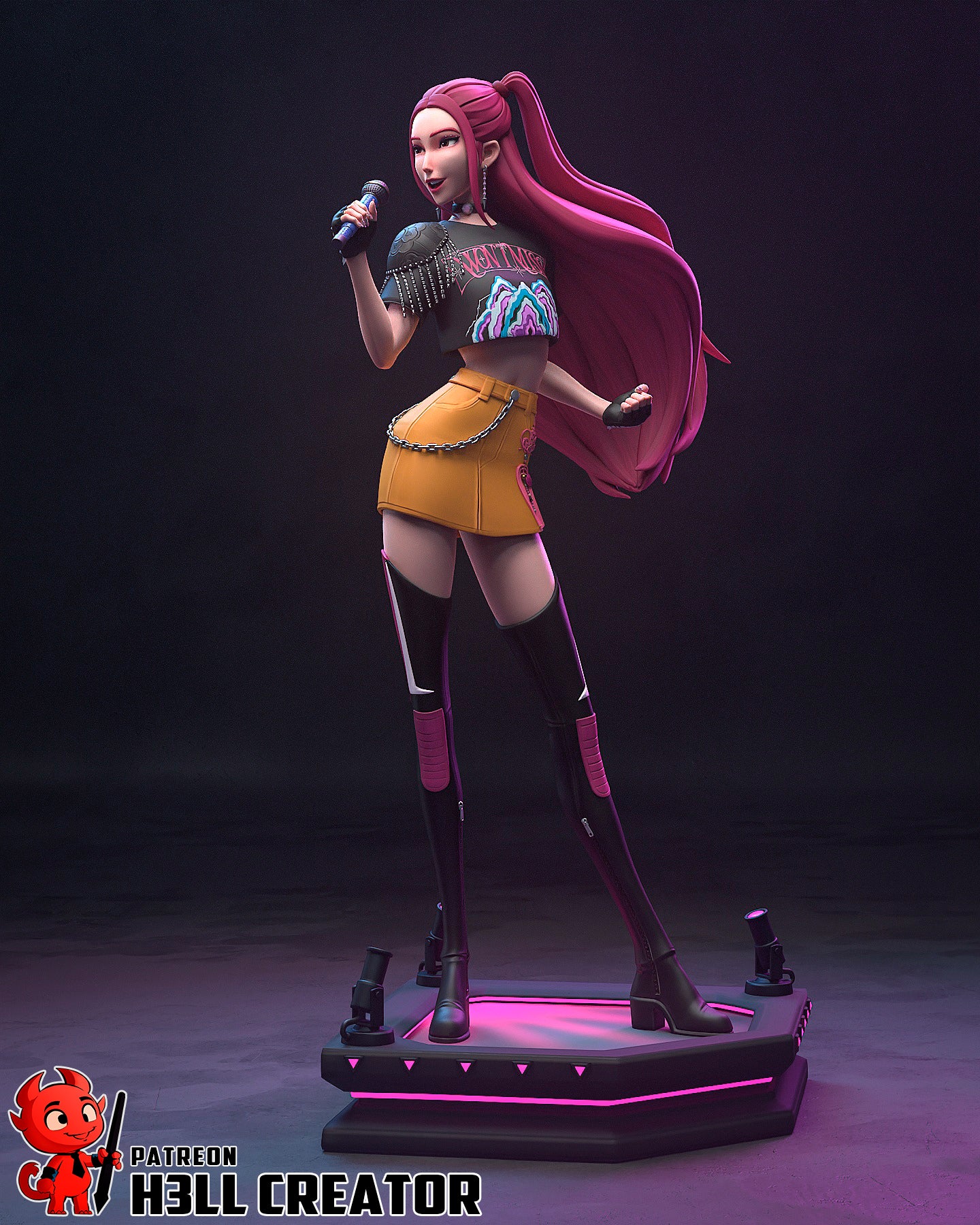 Mira | 3D Printed Resin Model | Unpainted or Hand-Painted