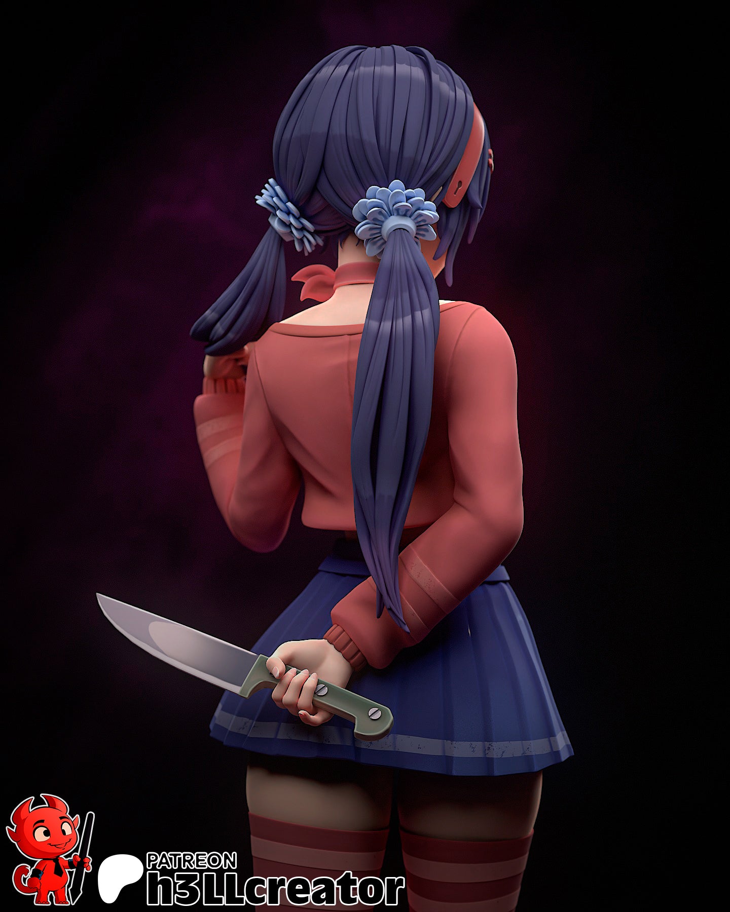 Mita | 3D Printed Resin Model | Unpainted or Hand-Painted