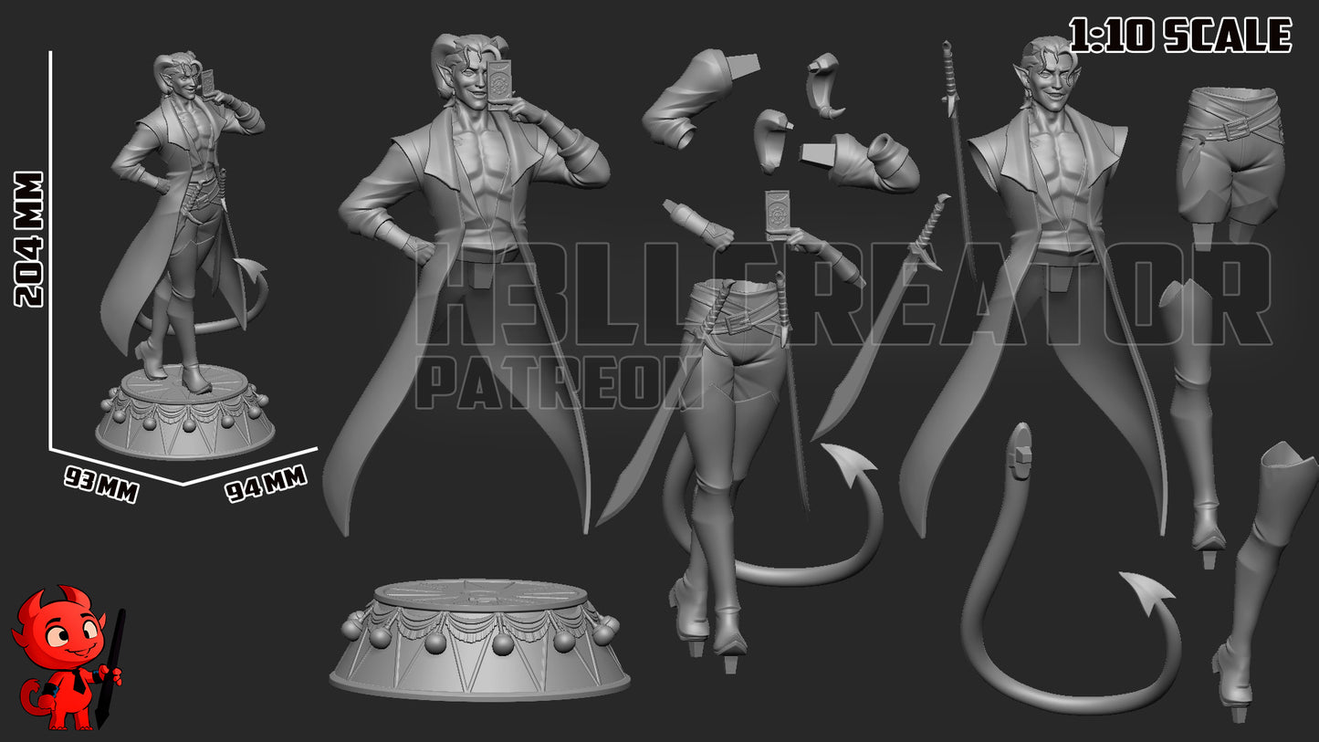 Mollymauk | 3D Printed Resin Model | Unpainted or Hand-Painted