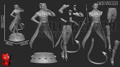 Mollymauk | 3D Printed Resin Model | Unpainted or Hand-Painted