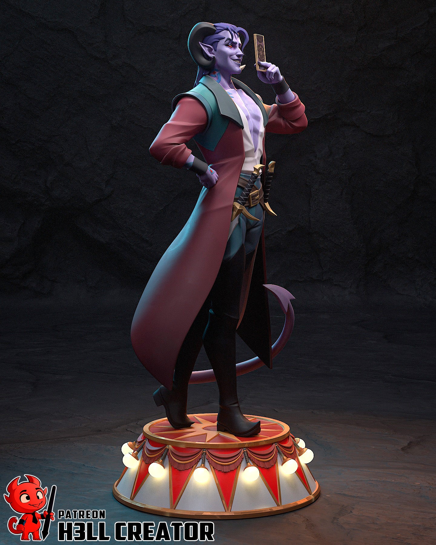 Mollymauk | 3D Printed Resin Model | Unpainted or Hand-Painted