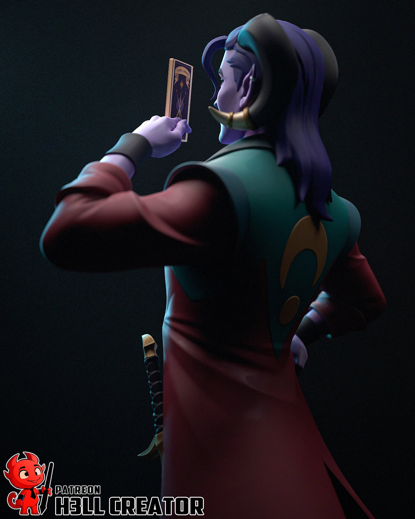 Mollymauk | 3D Printed Resin Model | Unpainted or Hand-Painted