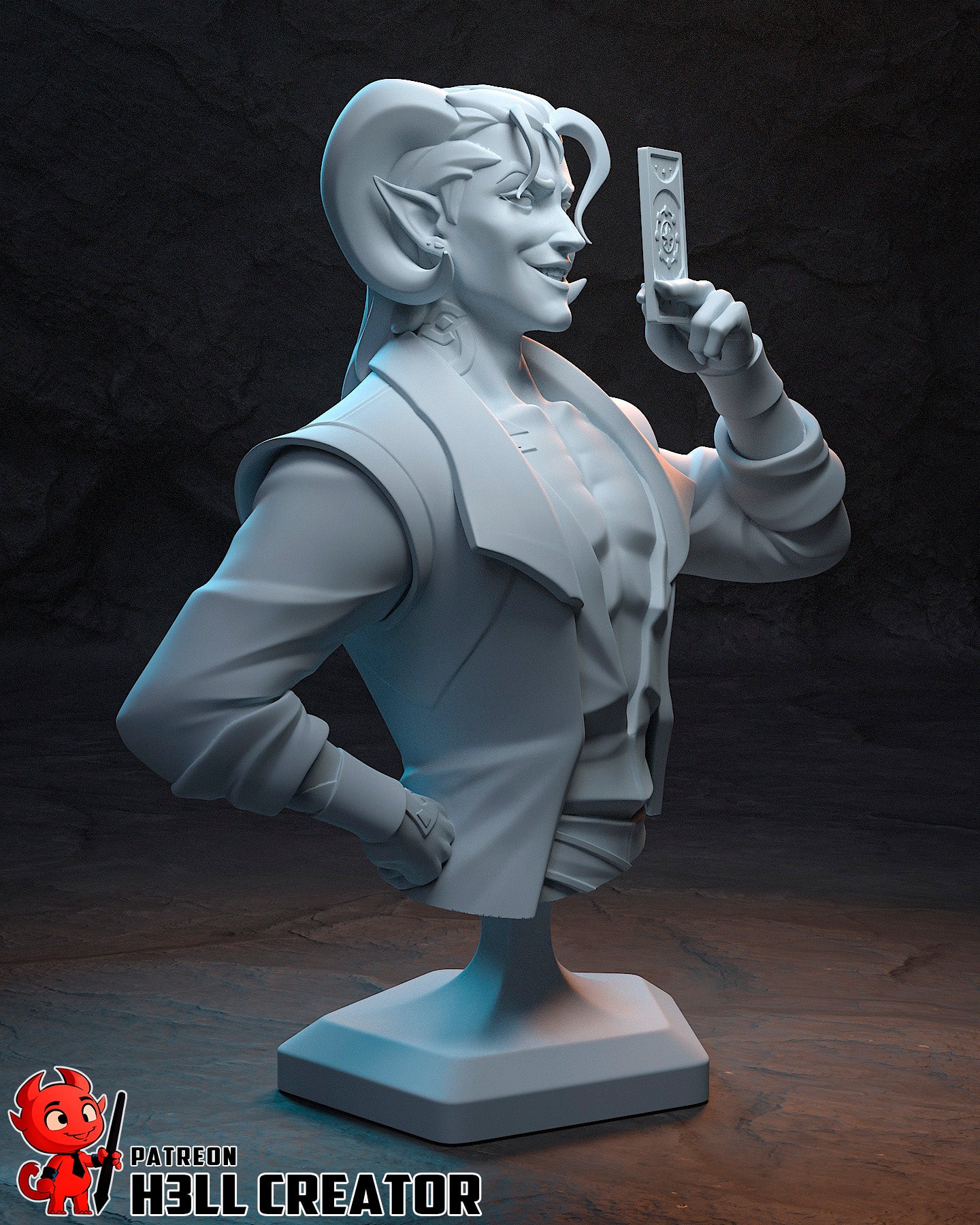 Mollymauk | 3D Printed Resin Model | Unpainted or Hand-Painted