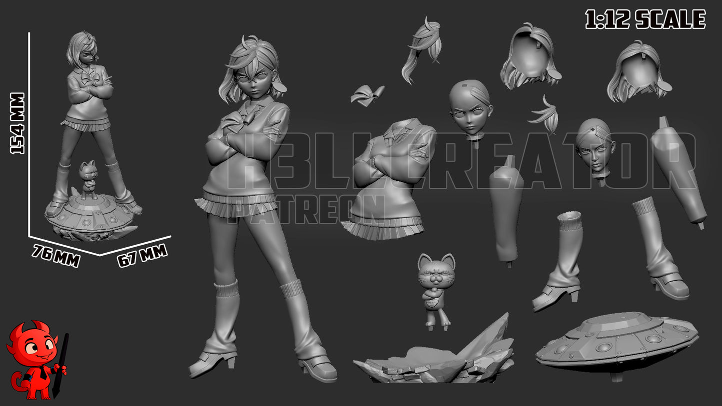 Momo Ayase | 3D Printed Resin Model | Unpainted or Hand-Painted