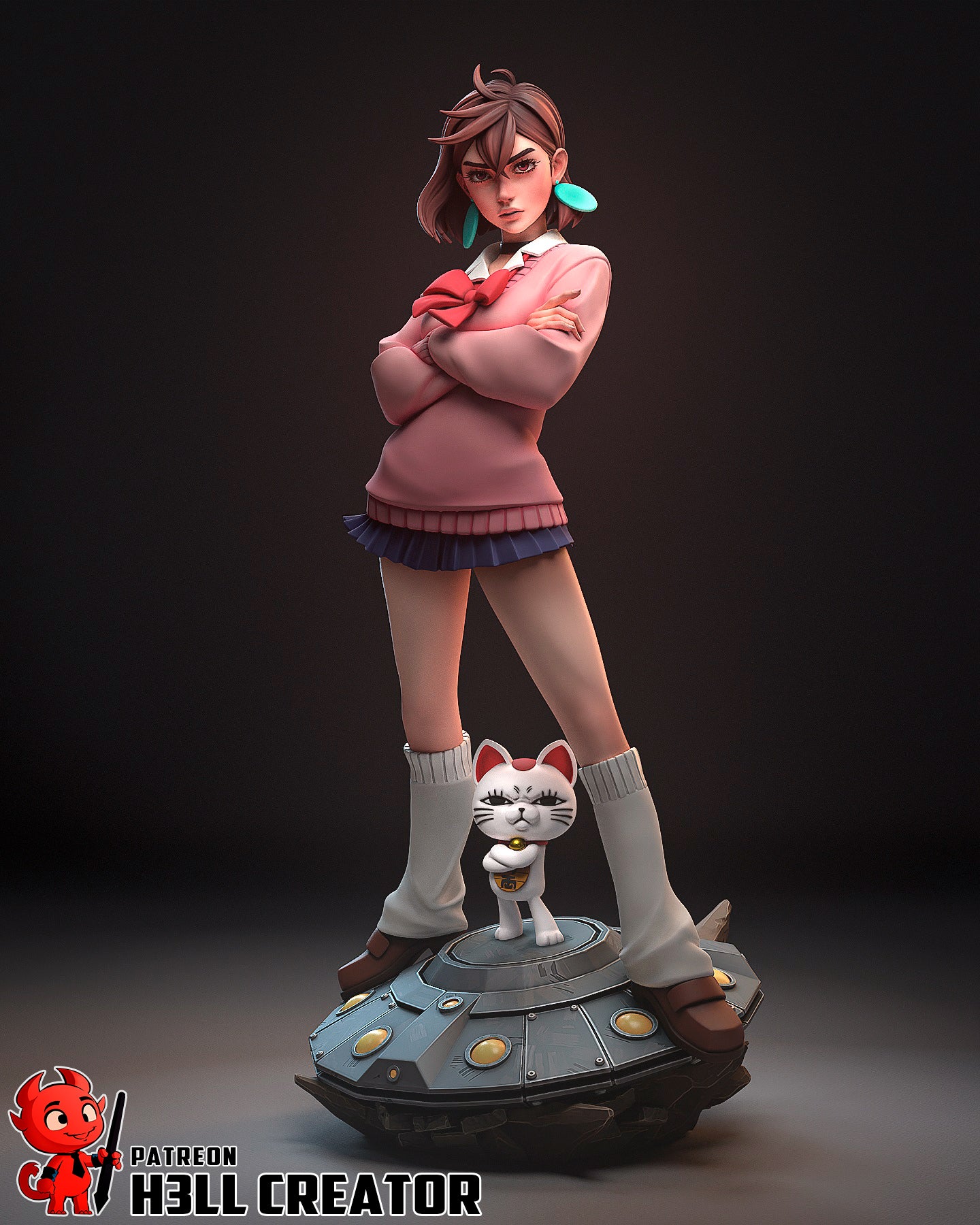 Momo Ayase | 3D Printed Resin Model | Unpainted or Hand-Painted
