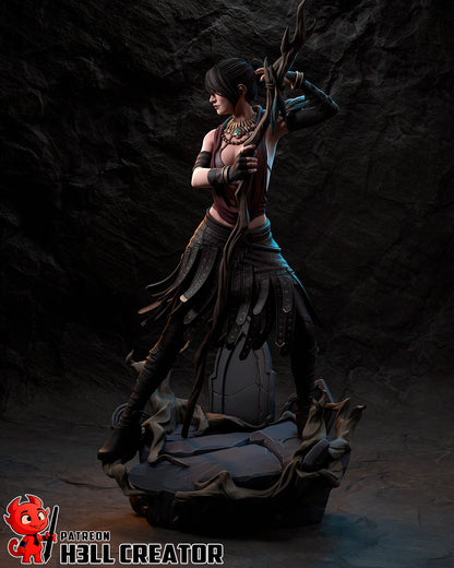 Morrigan | 3D Printed Resin Model | Unpainted or Hand-Painted