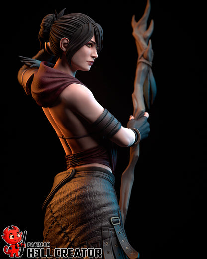 Morrigan | 3D Printed Resin Model | Unpainted or Hand-Painted