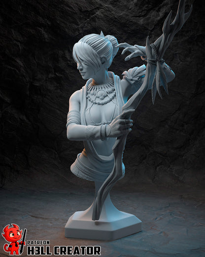 Morrigan | 3D Printed Resin Model | Unpainted or Hand-Painted