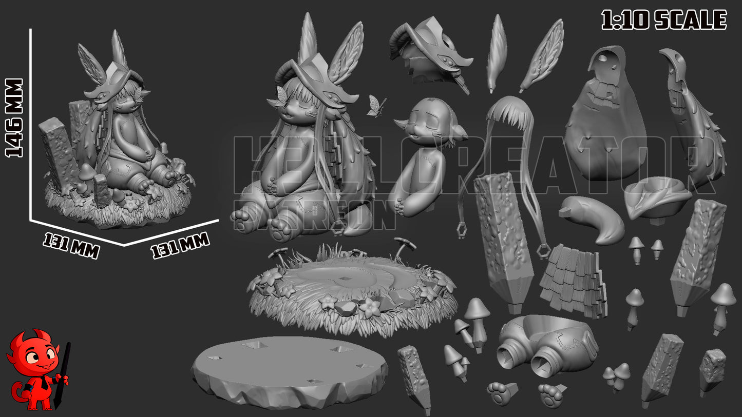 Nanachi | 3D Printed Resin Model | Unpainted or Hand-Painted