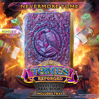 Reforged Openable Tome Storage & Dice Tower - Perfect for Card Games / Dungeons and Dragons etc