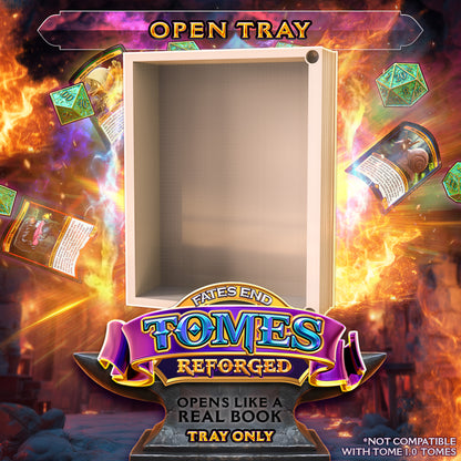 Reforged Openable Tome Storage & Dice Tower - Perfect for Card Games / Dungeons and Dragons etc