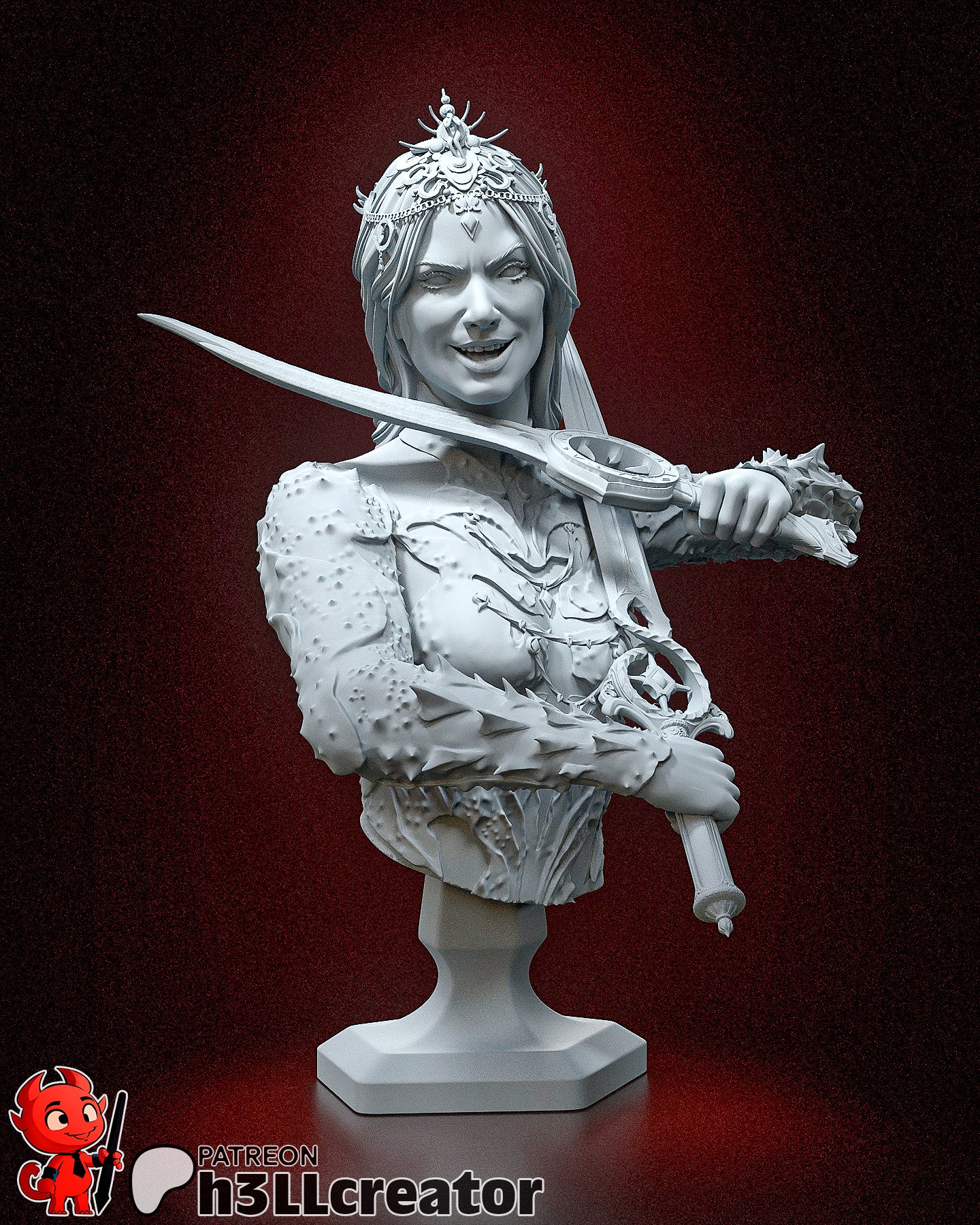 Orin Bust | Baldur's Gate 3 (fan art) | Resin 3d Printed | High Detail and Quality