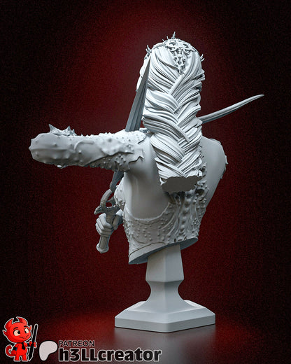 Orin Bust | Baldur's Gate 3 (fan art) | Resin 3d Printed | High Detail and Quality