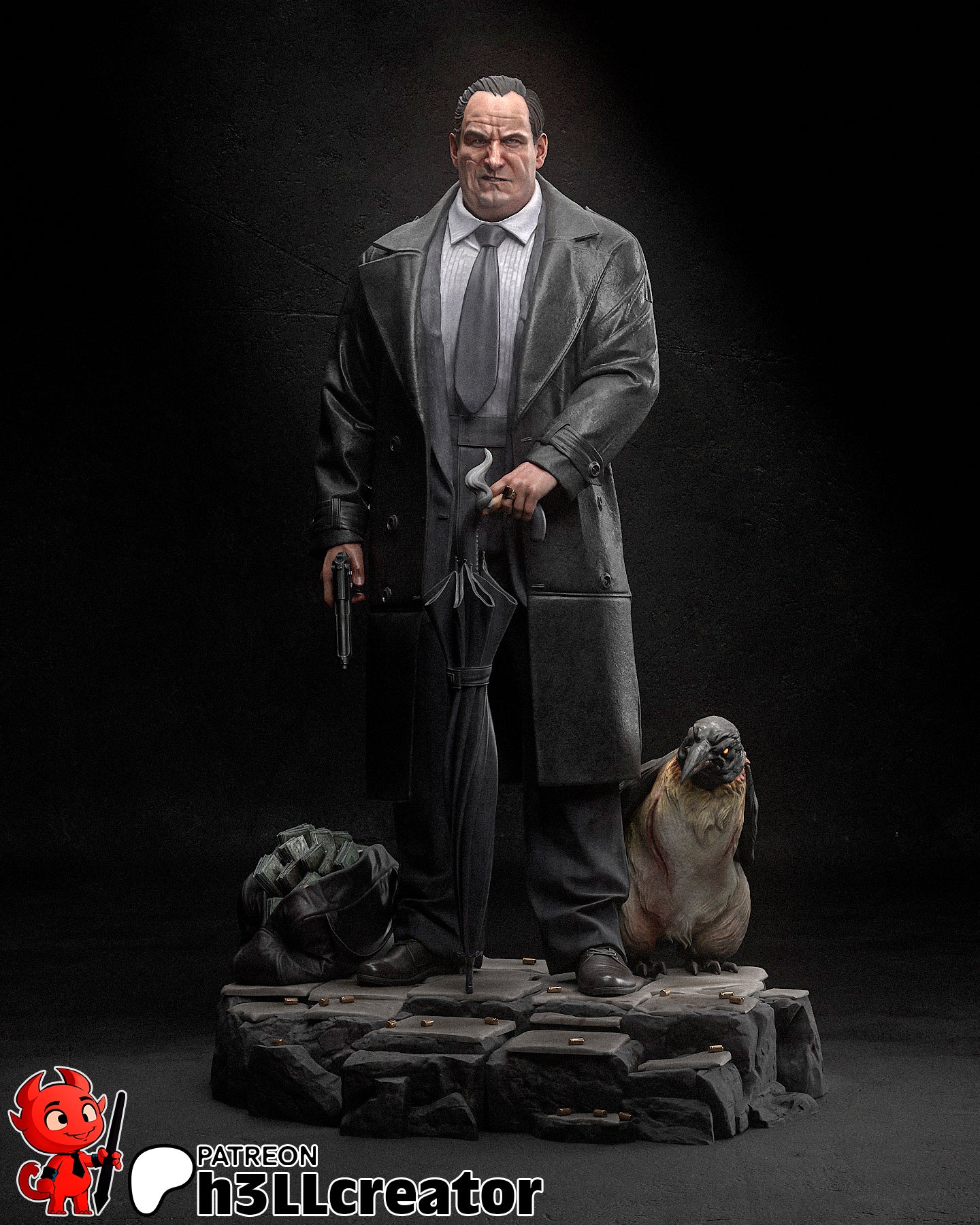 Penguin | 3D Printed Resin Model | Unpainted or Hand-Painted