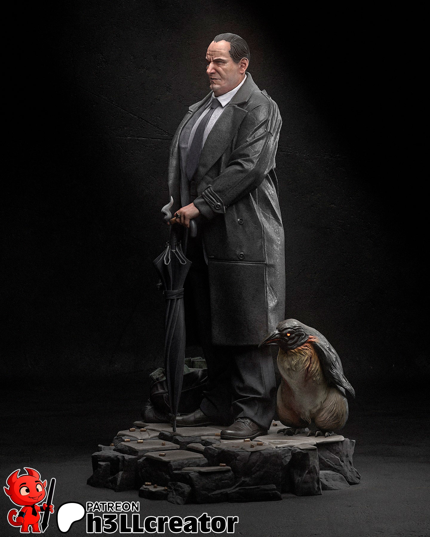 Penguin | 3D Printed Resin Model | Unpainted or Hand-Painted