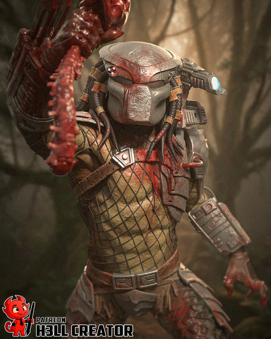 Predator | 3D Printed Resin Model | Unpainted or Hand-Painted