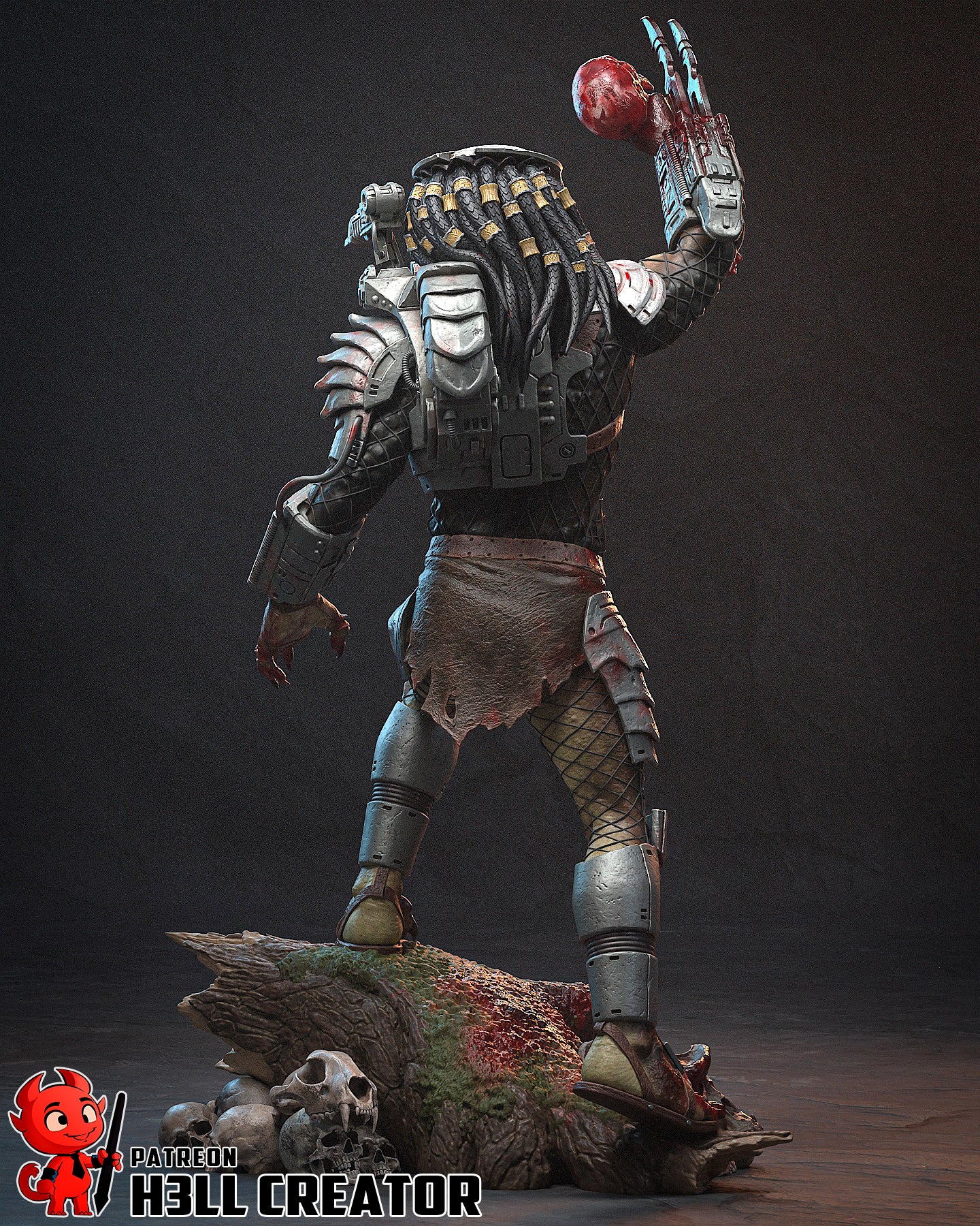 Predator | 3D Printed Resin Model | Unpainted or Hand-Painted