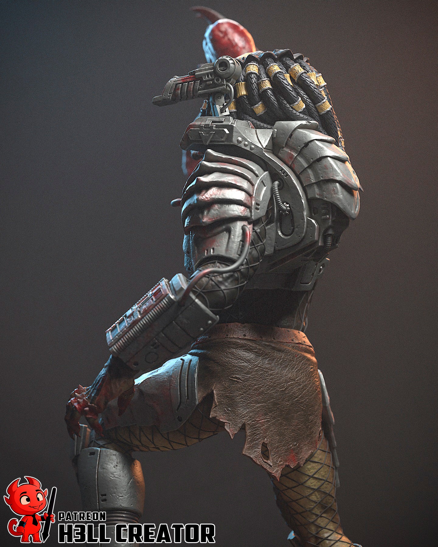 Predator | 3D Printed Resin Model | Unpainted or Hand-Painted
