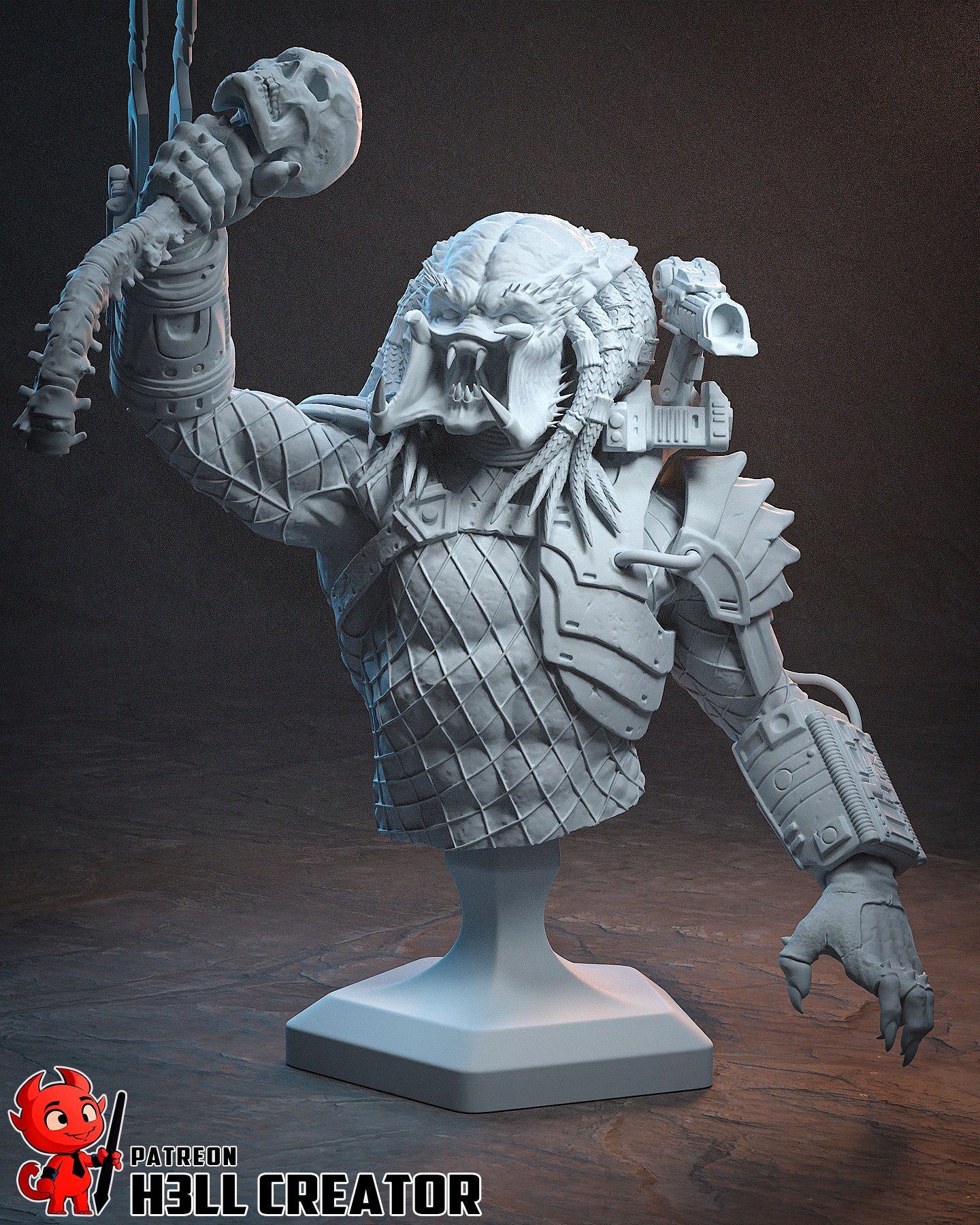 Predator | 3D Printed Resin Model | Unpainted or Hand-Painted