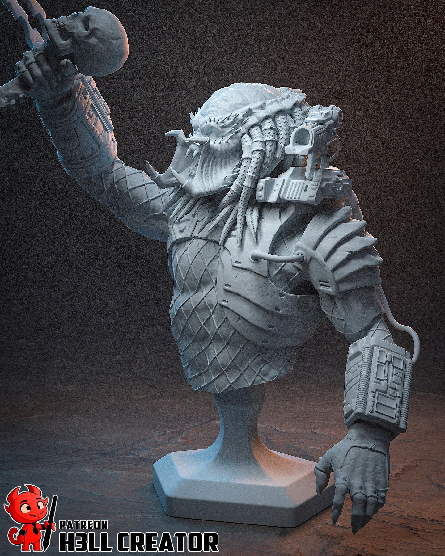 Predator | 3D Printed Resin Model | Unpainted or Hand-Painted