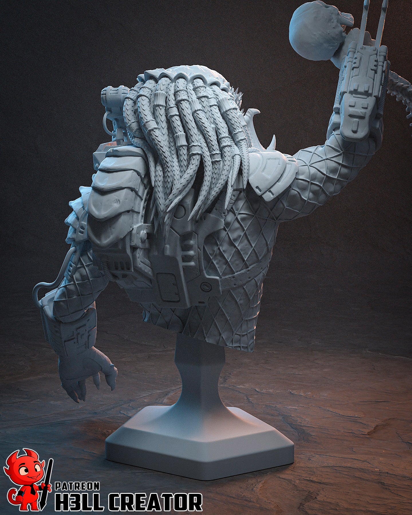 Predator | 3D Printed Resin Model | Unpainted or Hand-Painted