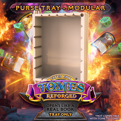 Reforged Openable Tome Storage & Dice Tower - Perfect for Card Games / Dungeons and Dragons etc