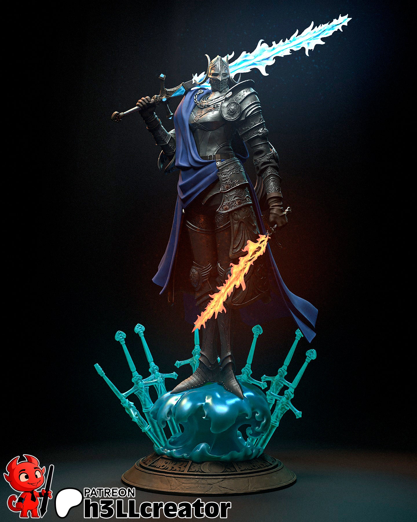 Rellana | 3D Printed Resin Model | Unpainted or Hand-Painted