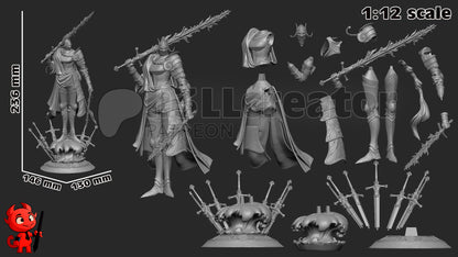Rellana | 3D Printed Resin Model | Unpainted or Hand-Painted