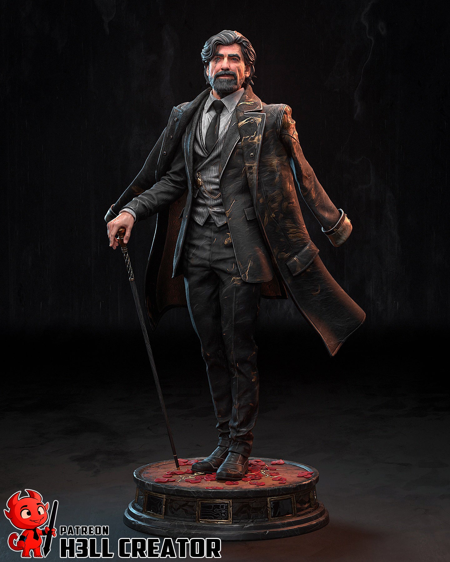 Renoir | 3D Printed Resin Model | Unpainted or Hand-Painted