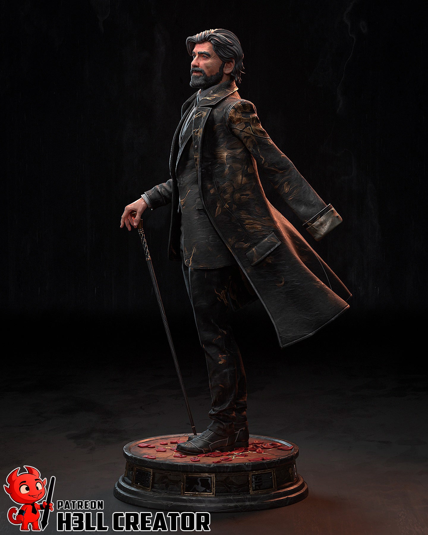 Renoir | 3D Printed Resin Model | Unpainted or Hand-Painted