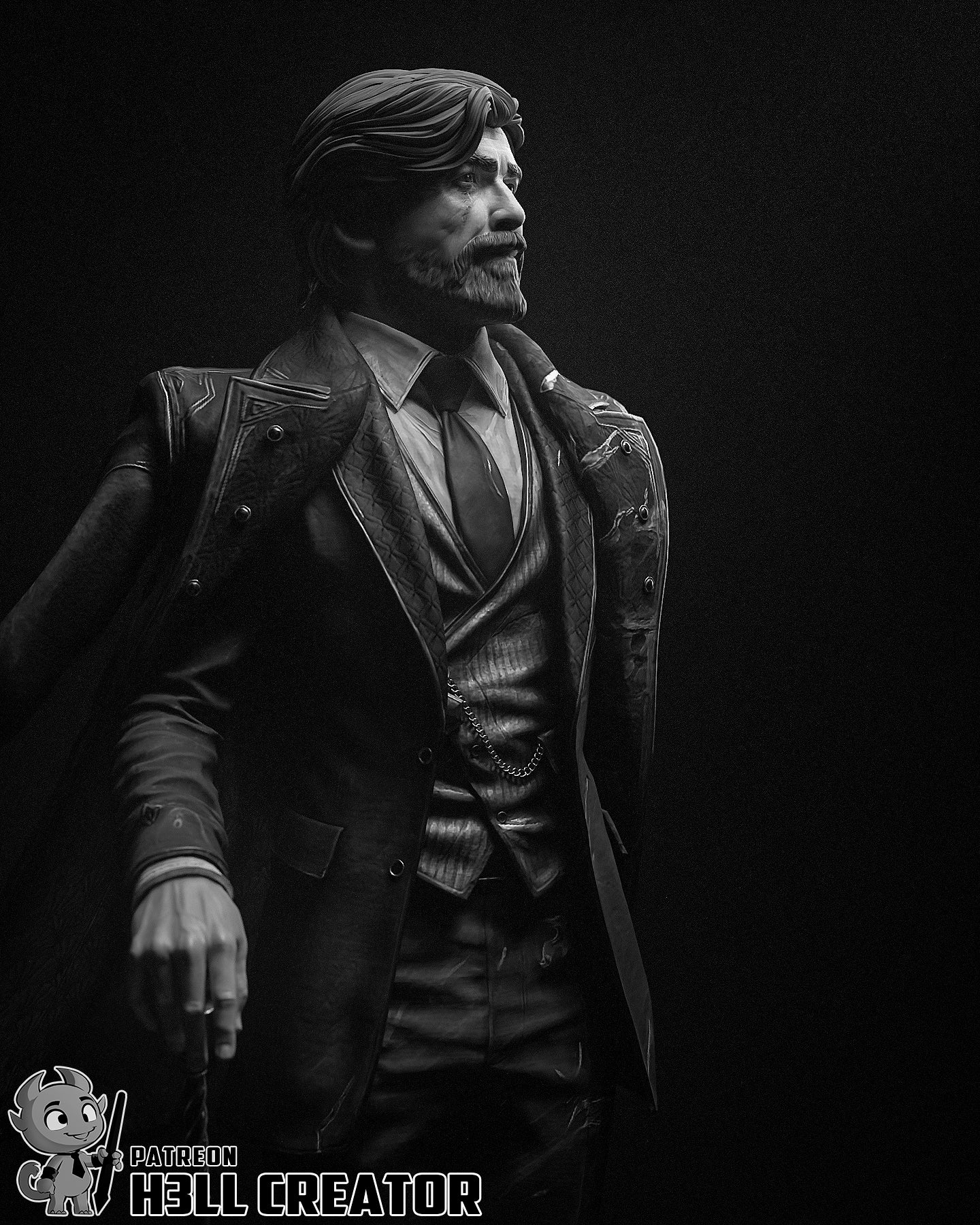 Renoir | 3D Printed Resin Model | Unpainted or Hand-Painted