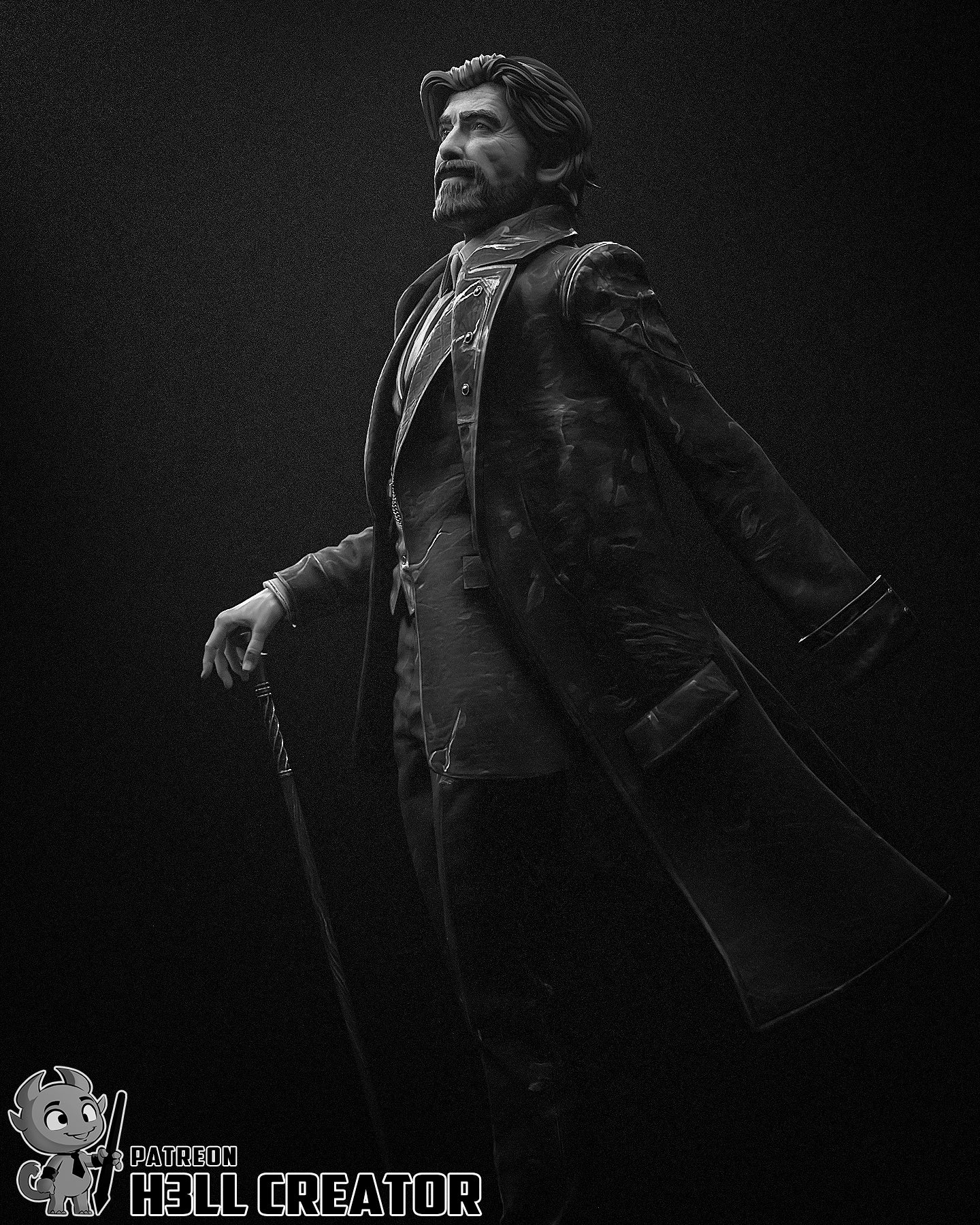Renoir | 3D Printed Resin Model | Unpainted or Hand-Painted