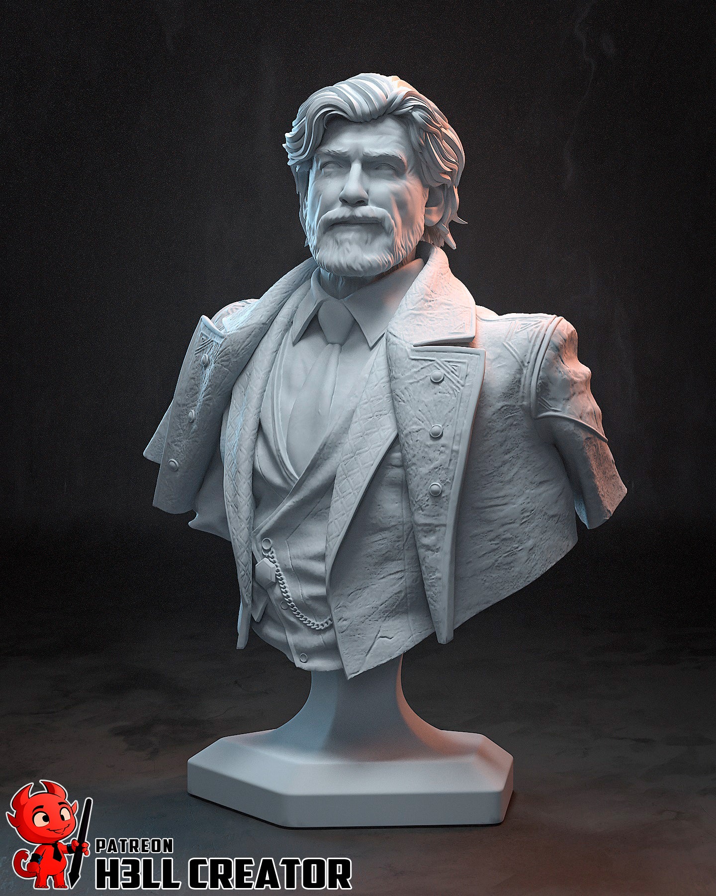 Renoir | 3D Printed Resin Model | Unpainted or Hand-Painted