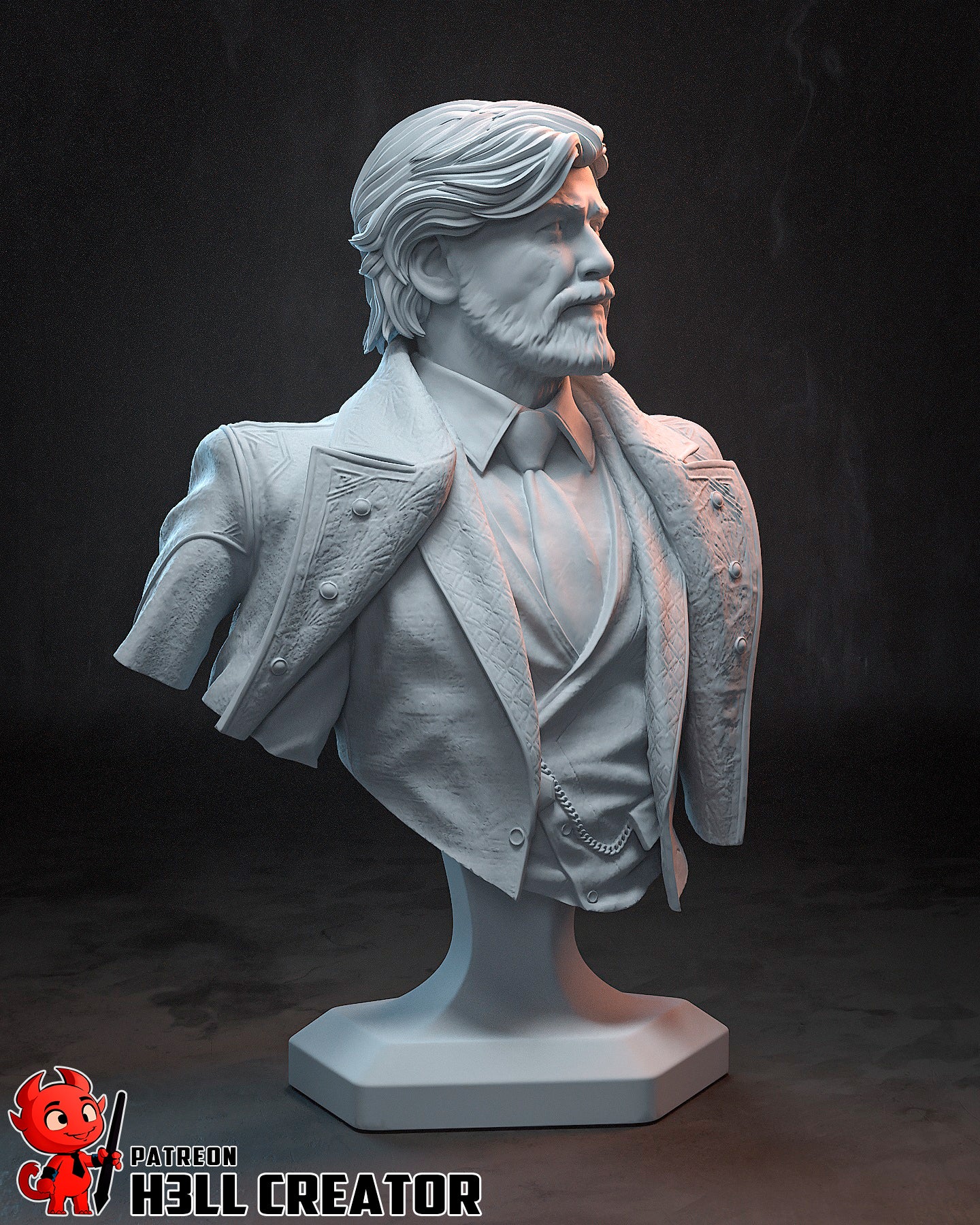 Renoir | 3D Printed Resin Model | Unpainted or Hand-Painted