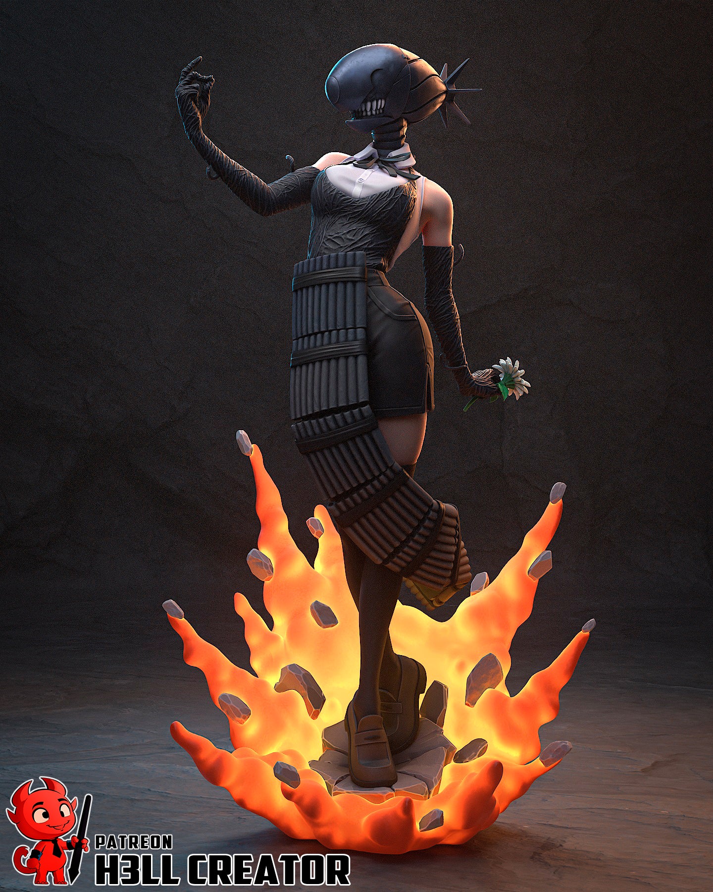 Reze | 3D Printed Resin Model | Unpainted or Hand-Painted