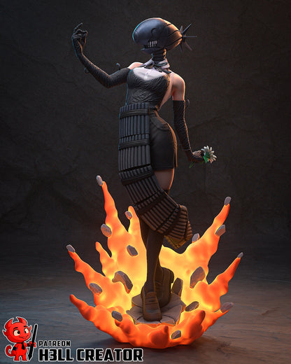 Reze | 3D Printed Resin Model | Unpainted or Hand-Painted