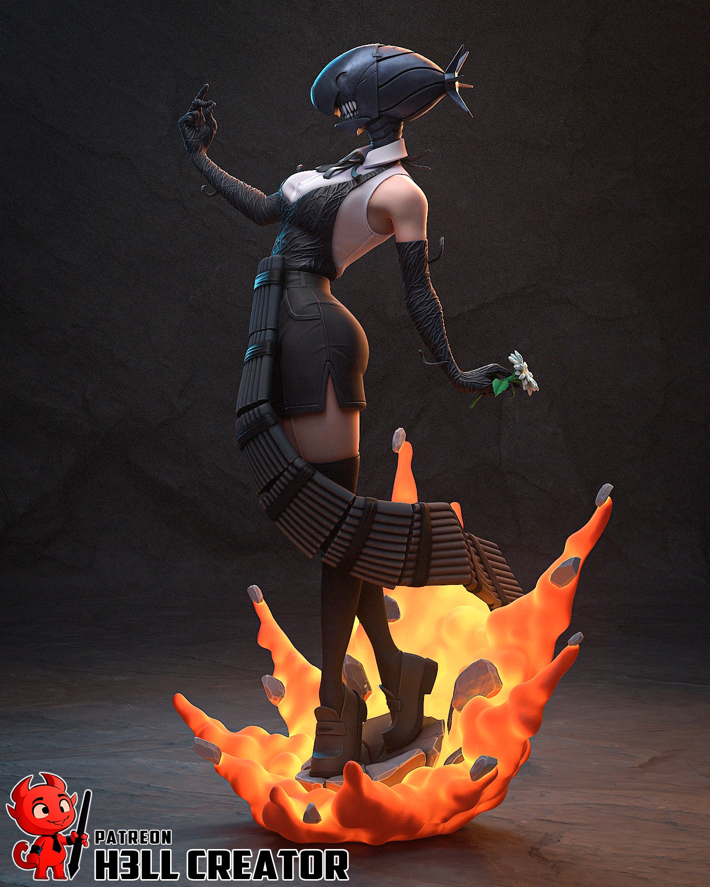 Reze | 3D Printed Resin Model | Unpainted or Hand-Painted