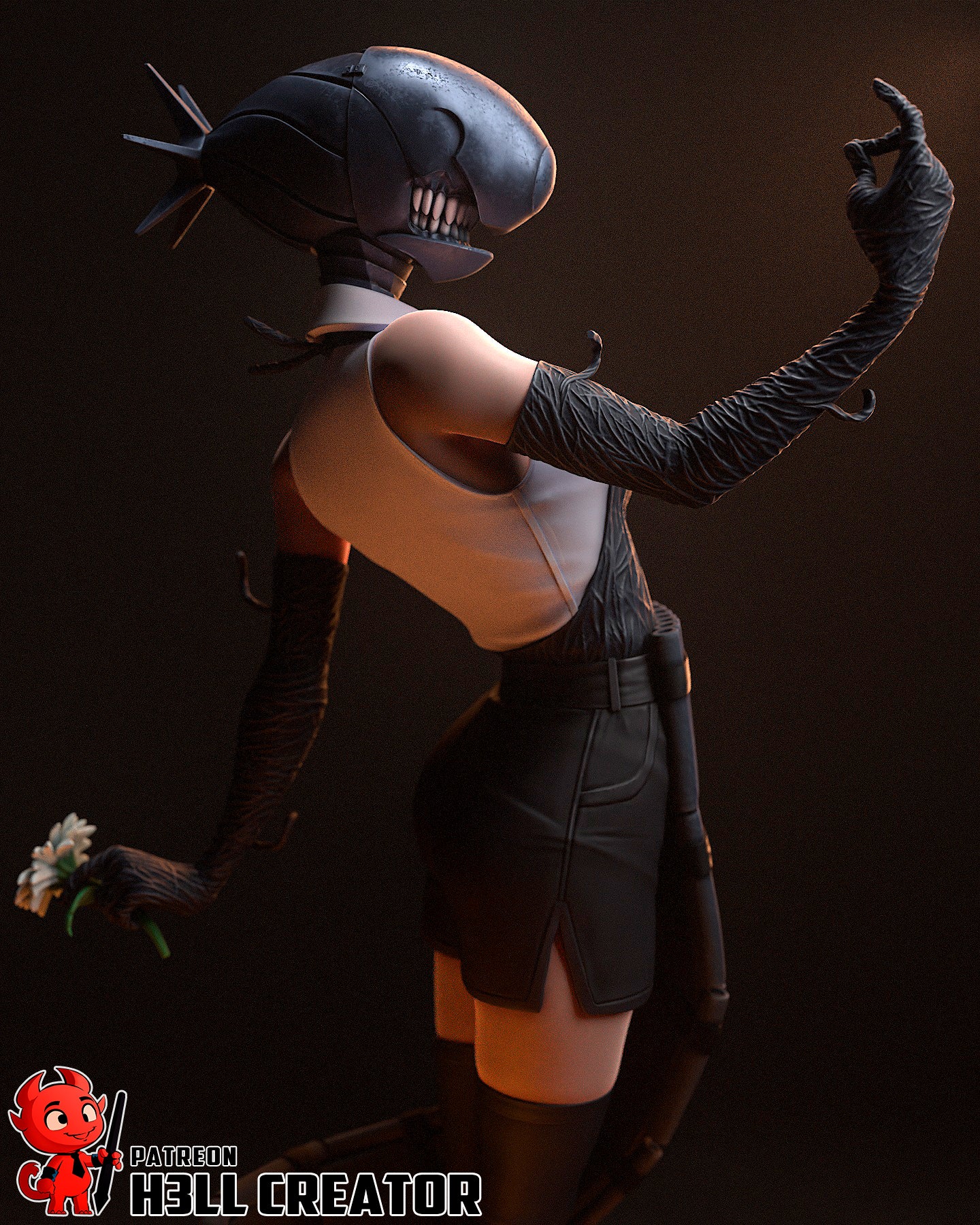Reze | 3D Printed Resin Model | Unpainted or Hand-Painted