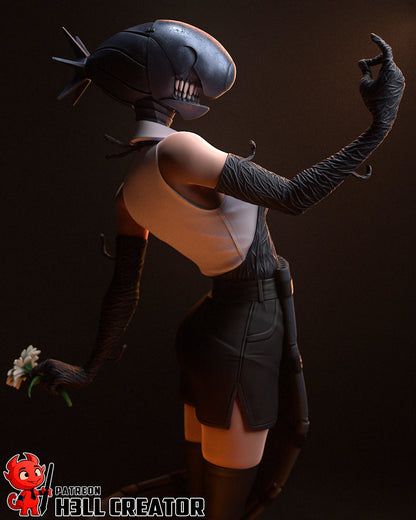 Reze | 3D Printed Resin Model | Unpainted or Hand-Painted