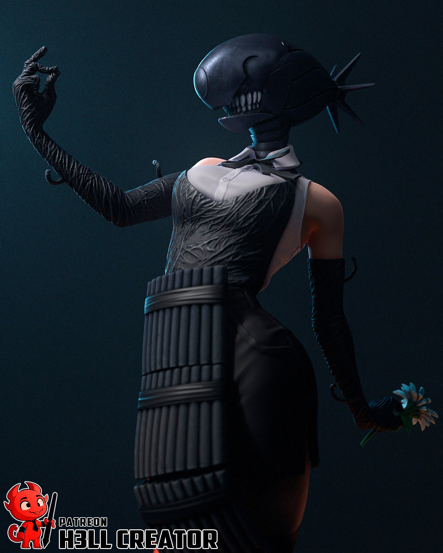 Reze | 3D Printed Resin Model | Unpainted or Hand-Painted