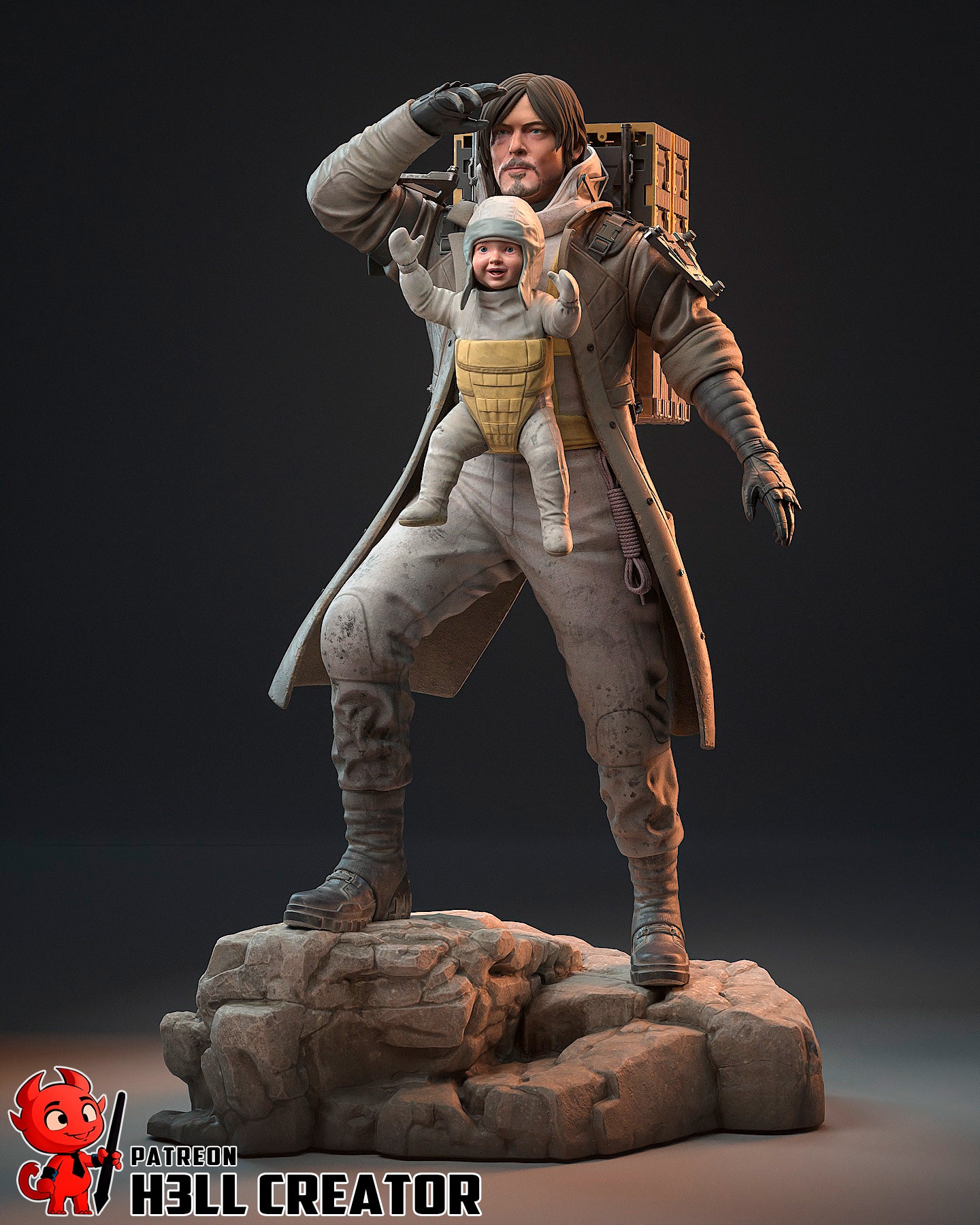 Sam Bridges | 3D Printed Resin Model | Unpainted or Hand-Painted