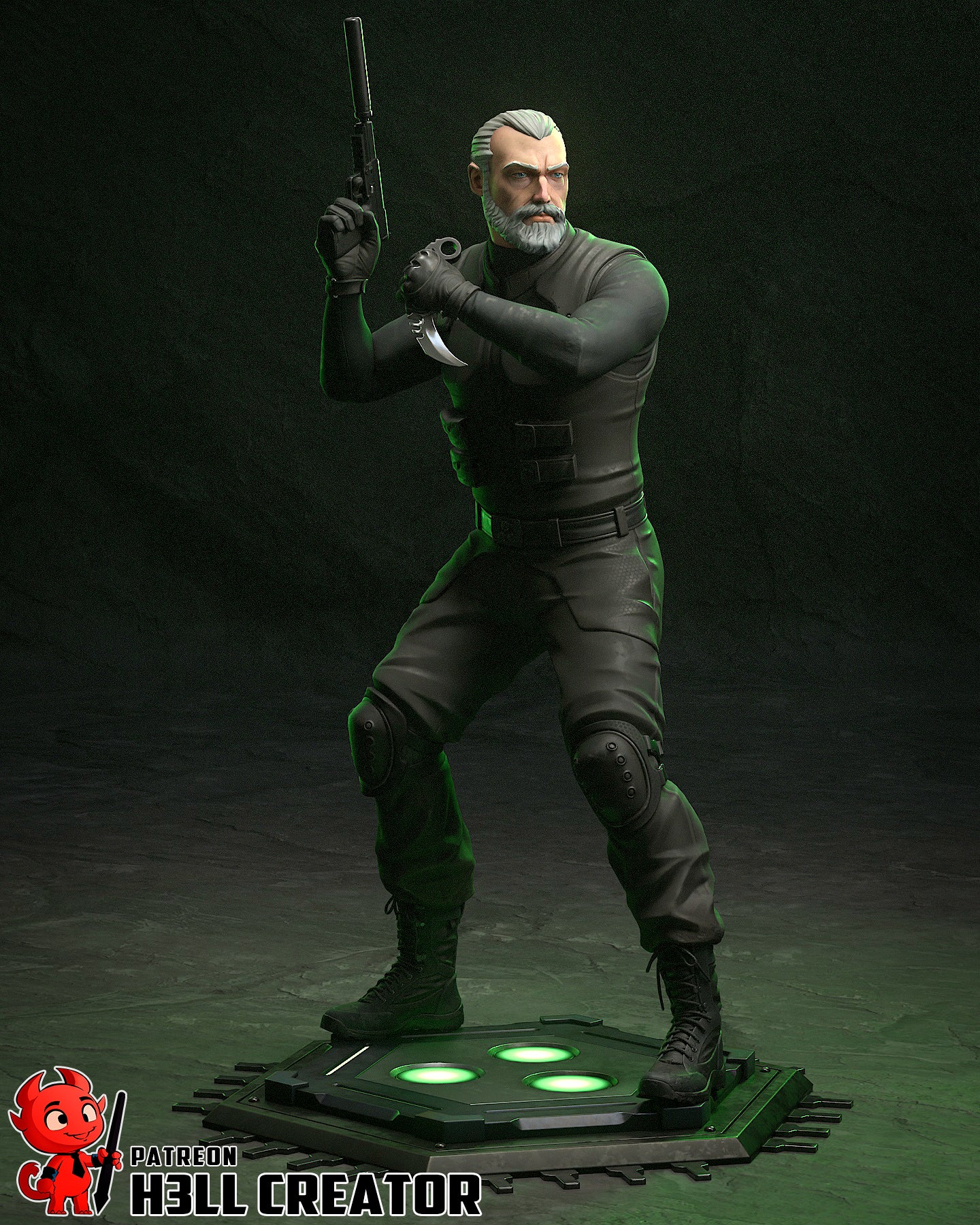 Sam Fisher | 3D Printed Resin Model | Unpainted or Hand-Painted