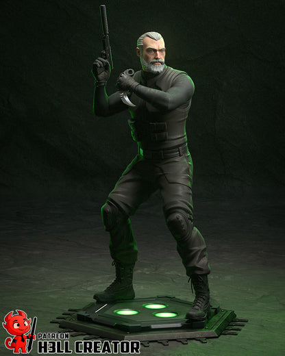 Sam Fisher | 3D Printed Resin Model | Unpainted or Hand-Painted