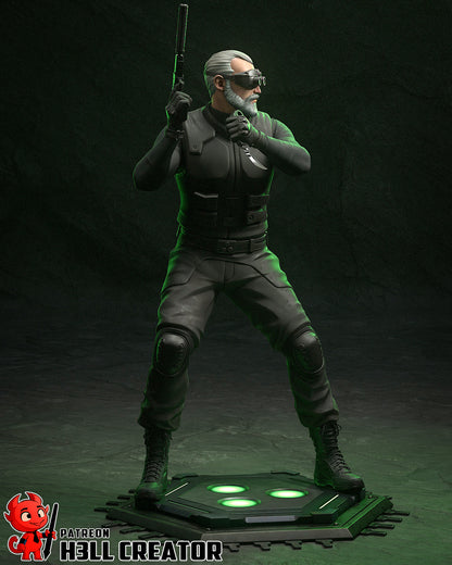 Sam Fisher | 3D Printed Resin Model | Unpainted or Hand-Painted