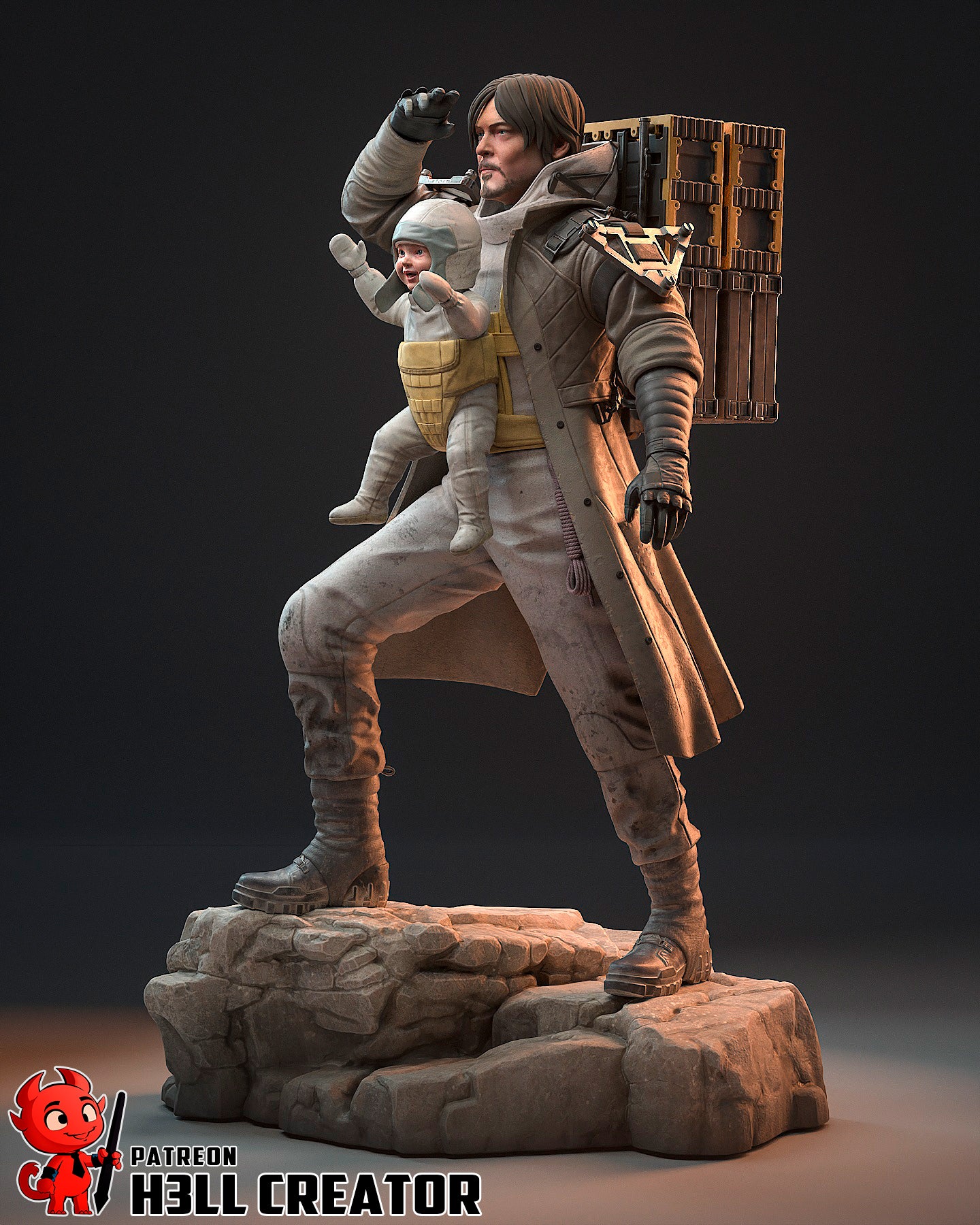 Sam Bridges | 3D Printed Resin Model | Unpainted or Hand-Painted