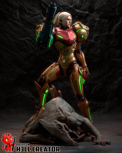 Samus | 3D Printed Resin Model | Unpainted or Hand-Painted