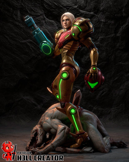 Samus | 3D Printed Resin Model | Unpainted or Hand-Painted