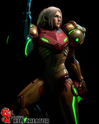 Samus | 3D Printed Resin Model | Unpainted or Hand-Painted