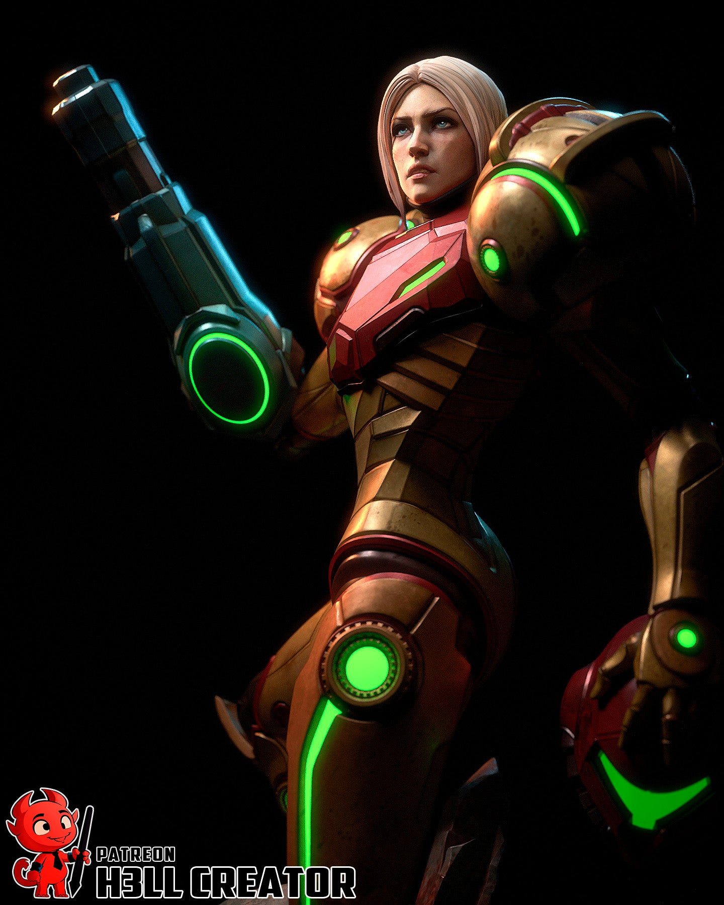 Samus | 3D Printed Resin Model | Unpainted or Hand-Painted