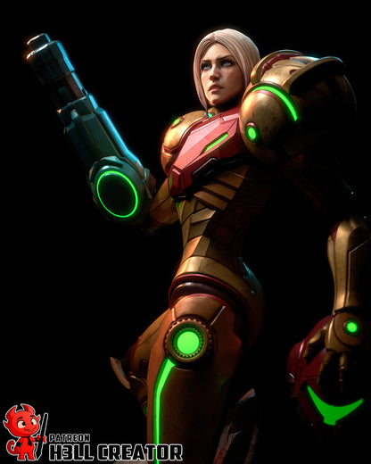 Samus | 3D Printed Resin Model | Unpainted or Hand-Painted